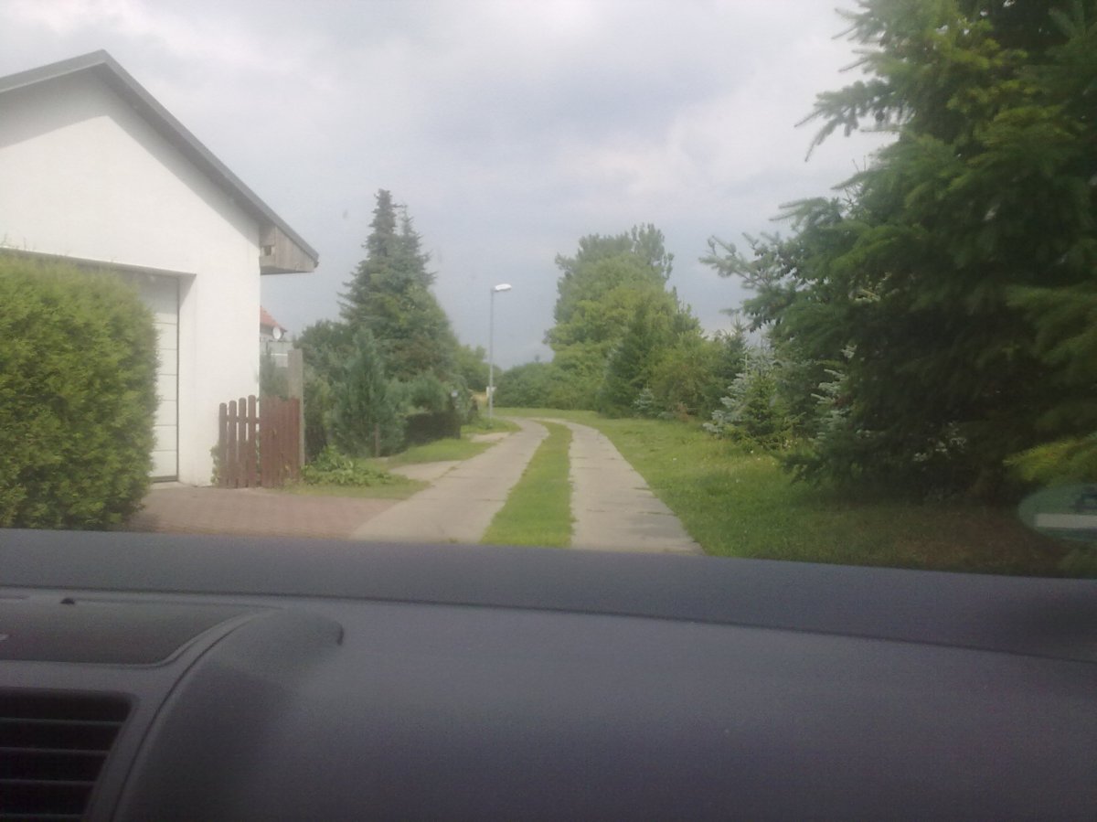 Sackgasse auf dem Weg nach Usedom