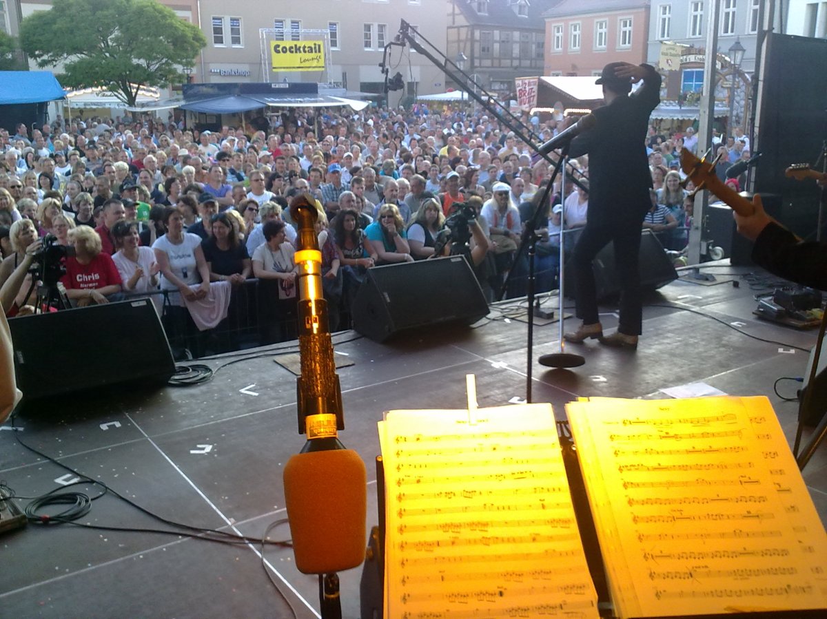 ...und von der Bühne