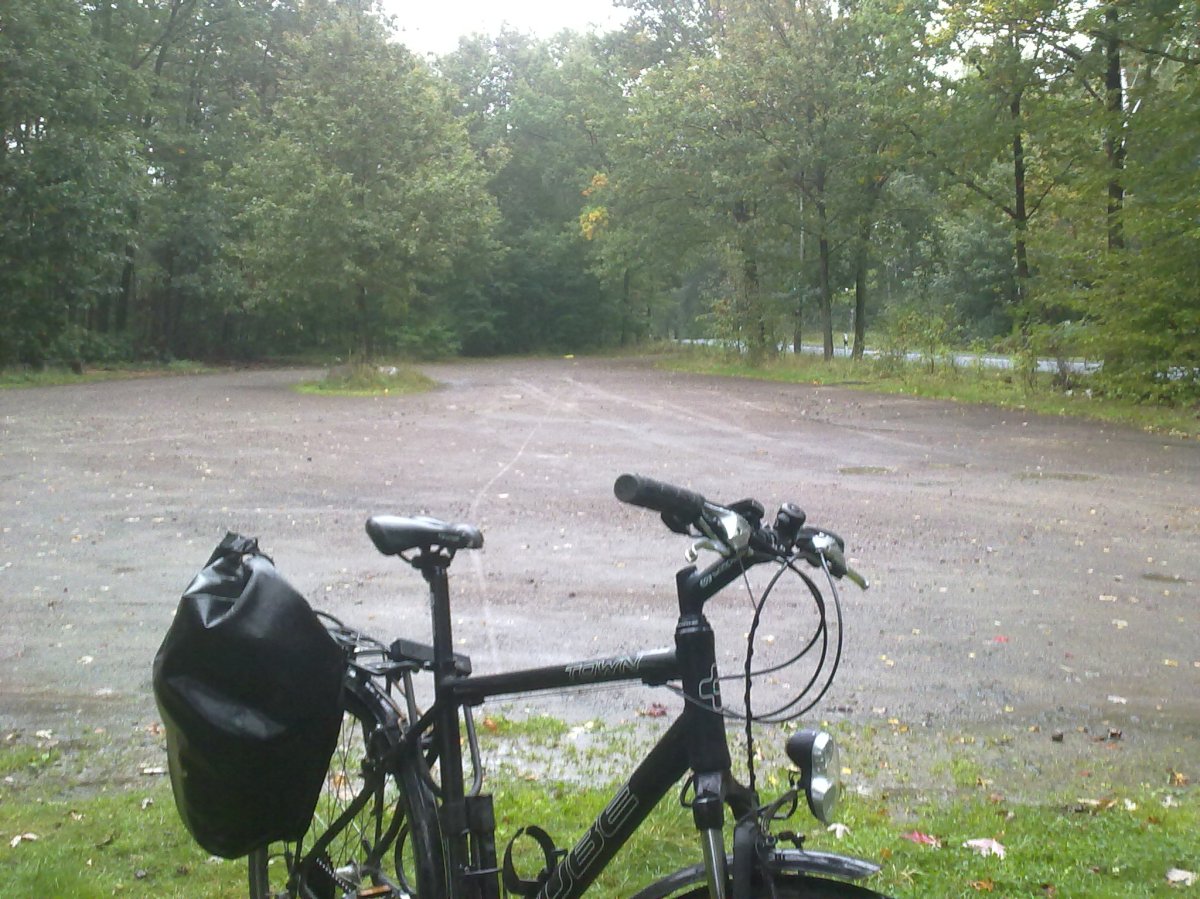 Regenwetter unterwegs nach Wermsdorf
