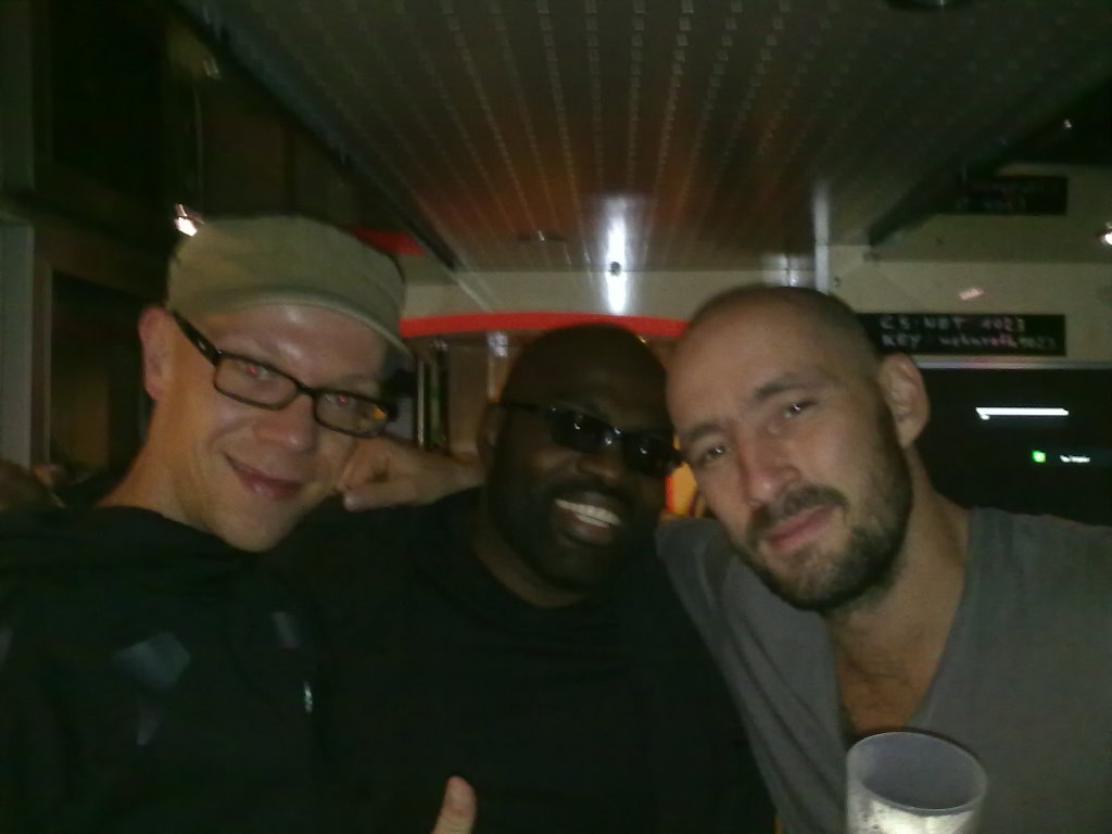 Nach dem Gig mit Gentleman und Richie Stevens